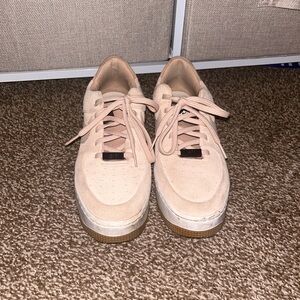 Nike Air Force 1s Pink Suede